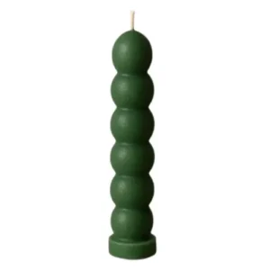 Green Seven Knob Candle
