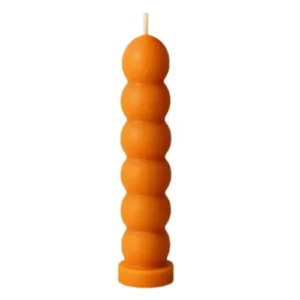 Orange Seven Knob Candle