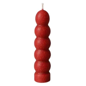 red-seven-knob-candle