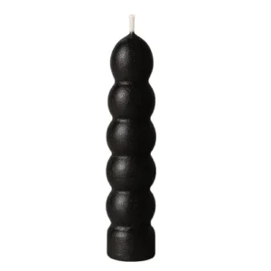Black Seven Knob Candle